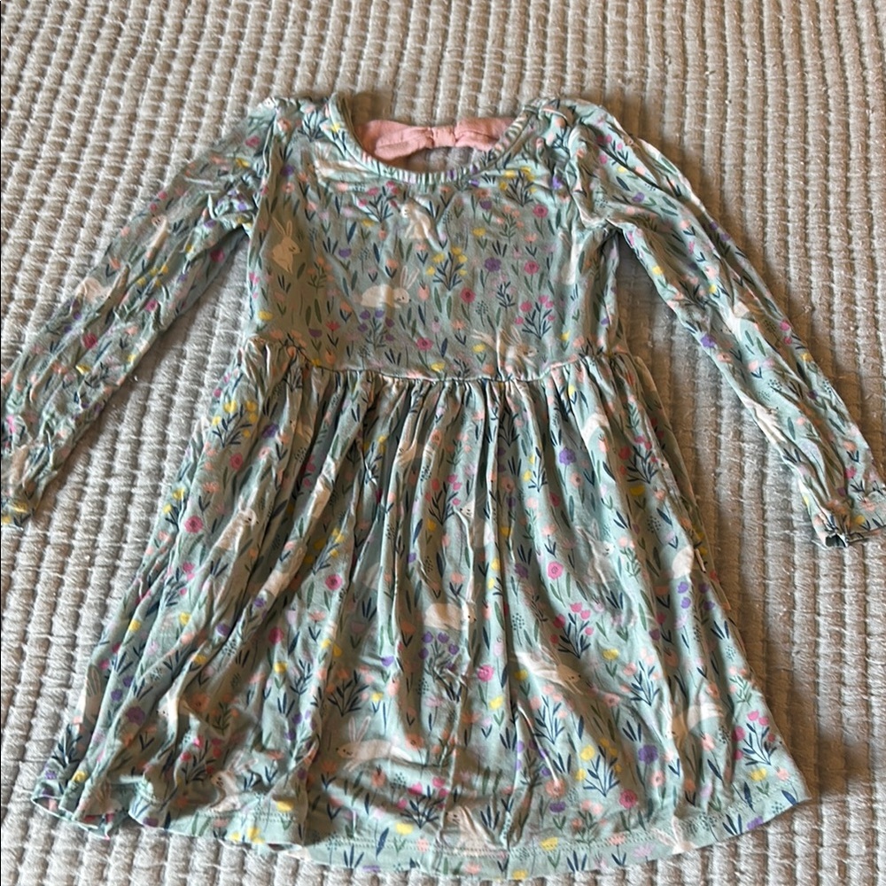 Play by Little Sleepies Floral with Bunnies Dress